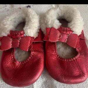 Freshly Picked Red Leather Toddler Shoes Size 7